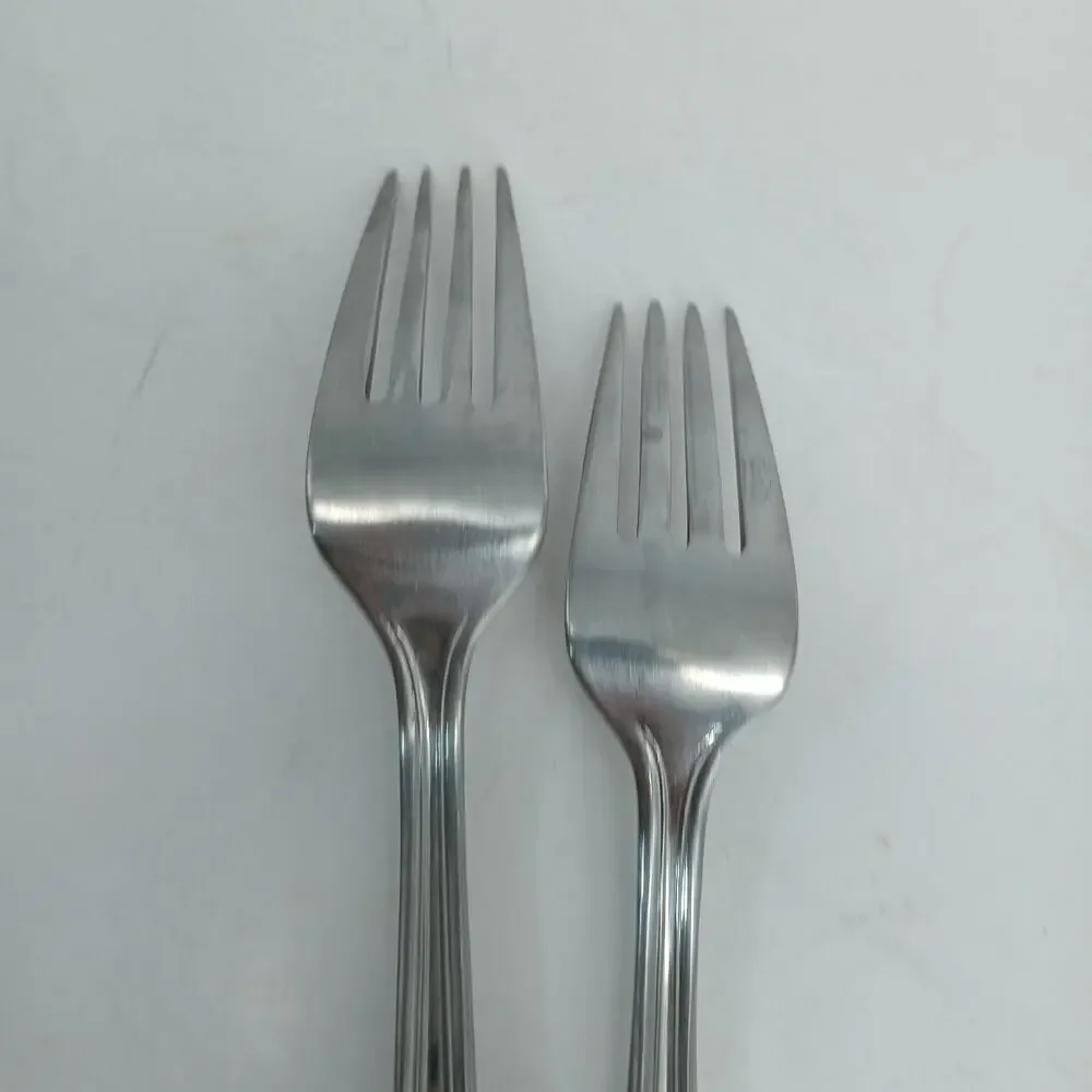 2X Forks Lenox ARCHWAY Dinner Salad Forks Hollow Handle French Stainless